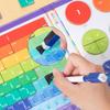 Magnetic Fraction Tiles Circles Book with Pen Percentage Decimal Fraction Learning Elementary Students Teaching Aid Educational Fraction Puzzle
