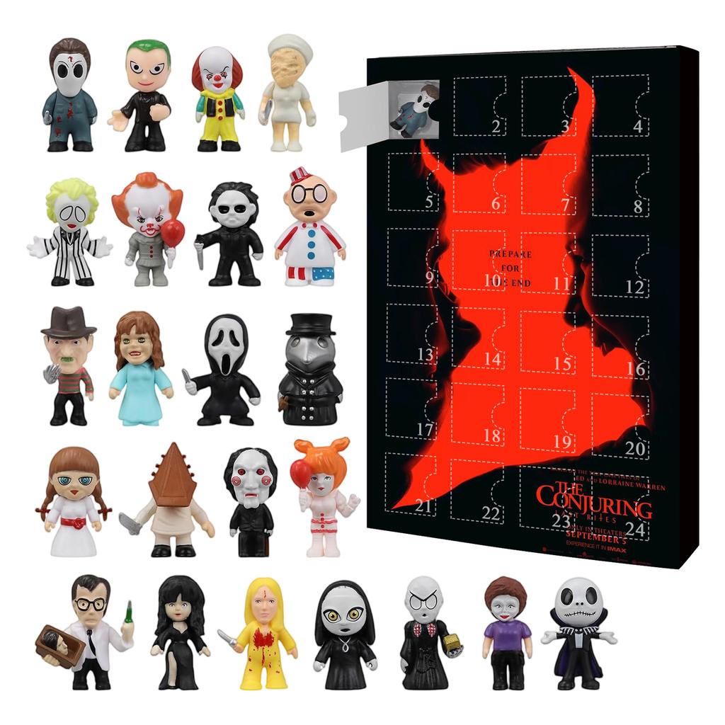 Хэллоуин Адвент-календарь, Хэллоуин Календарь обратного отсчета Для детей и взрослых с 24 шт. Классические коллекционные фигурки кукол, Кукла перед Рождеством