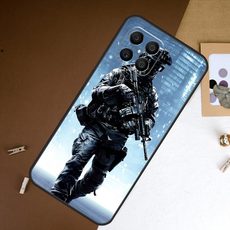 Тактический Чехол для Телефона с Рисунком Swat Gear Для Honor 90 Lite 50 70 Magic 5 6 Pro 8X X6 X7 X8 X9 X8a X7a X6a X9b X9a