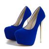 Spring Autumn Sexy Round Toe Wedding Women Pumps Fetish Shoes Concise Latform Very Thin Heels 16 Cm Stripper Shoes