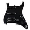 Musiclily 11 Hole HSS Prewired Pickguard Assembly with Single Coil Humbucker Pickup for Fender Stratocaster Squier Black USA/Mexico Guitar, 3-Ply