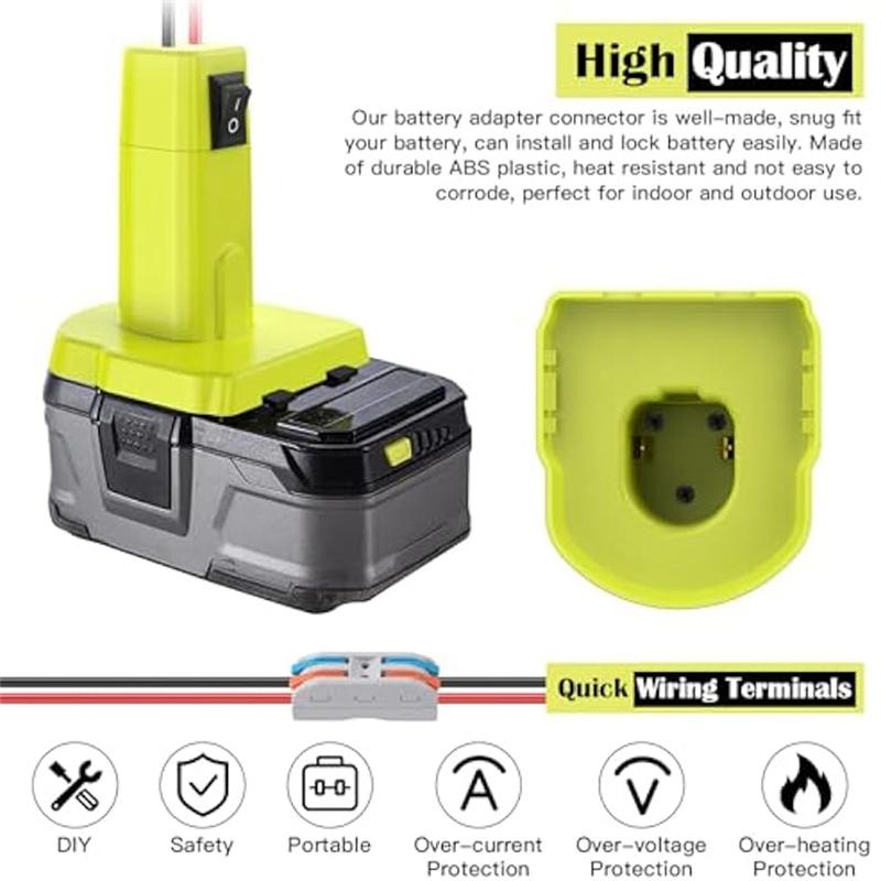 A96I-2Set Адаптер Power Wheels Для Аккумулятора Ryobi 18V Комплект Для Преобразования Аккумулятора Power Wheels Для Самодельных RC Игрушек И Робототехники