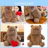 Brown Heart Love Teddy Bear Animal Stuffed Plush Toy Cartoon Gifts Children