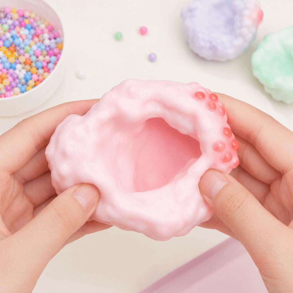 Handmade beads Squeeze Toy Sticky Feel Stress Relief Ball Funny Fidget Toy  Table Play