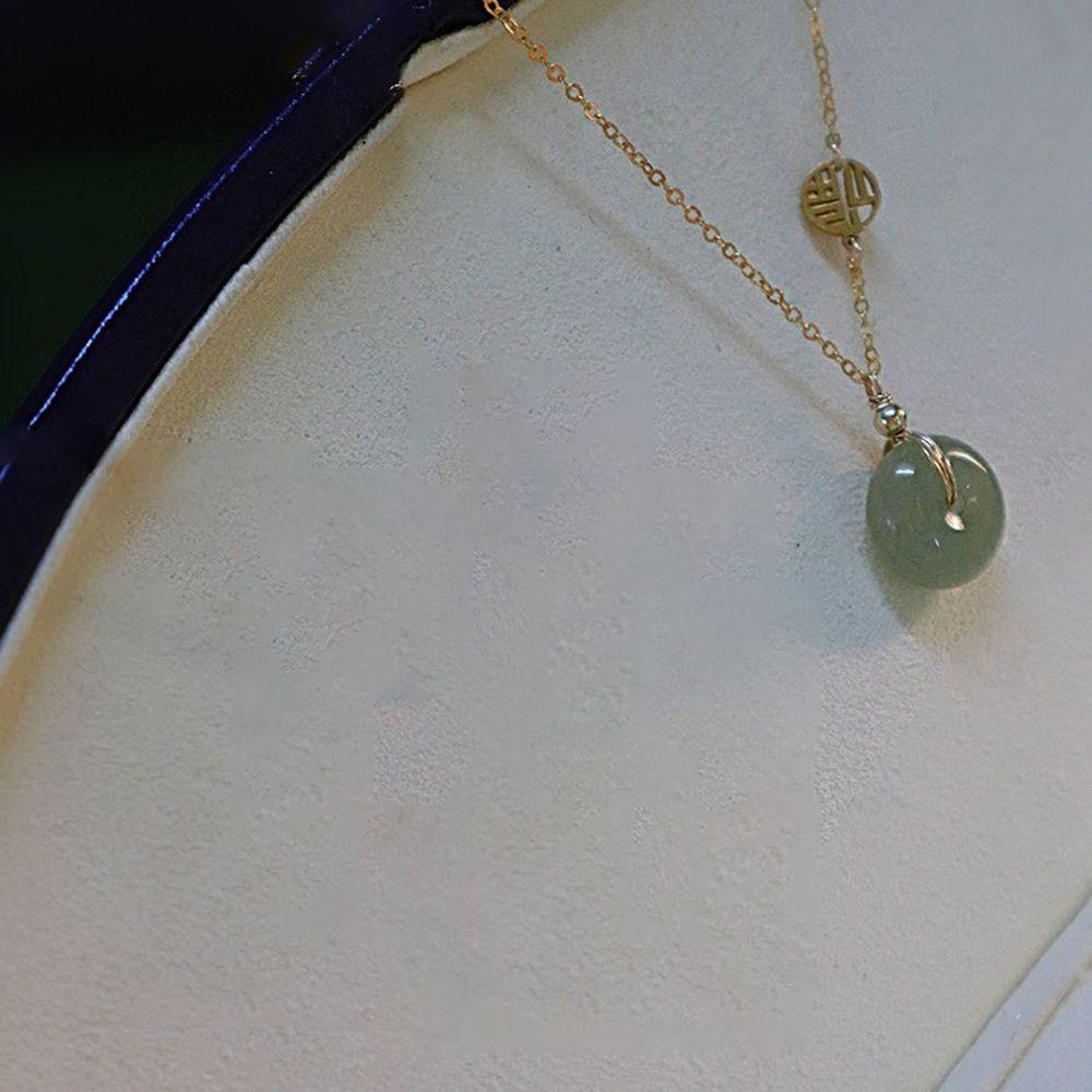 Gift Chinese Style Women Necklace Korean Style Clavicle Chain Round  Necklaces Fashion Jewelry
