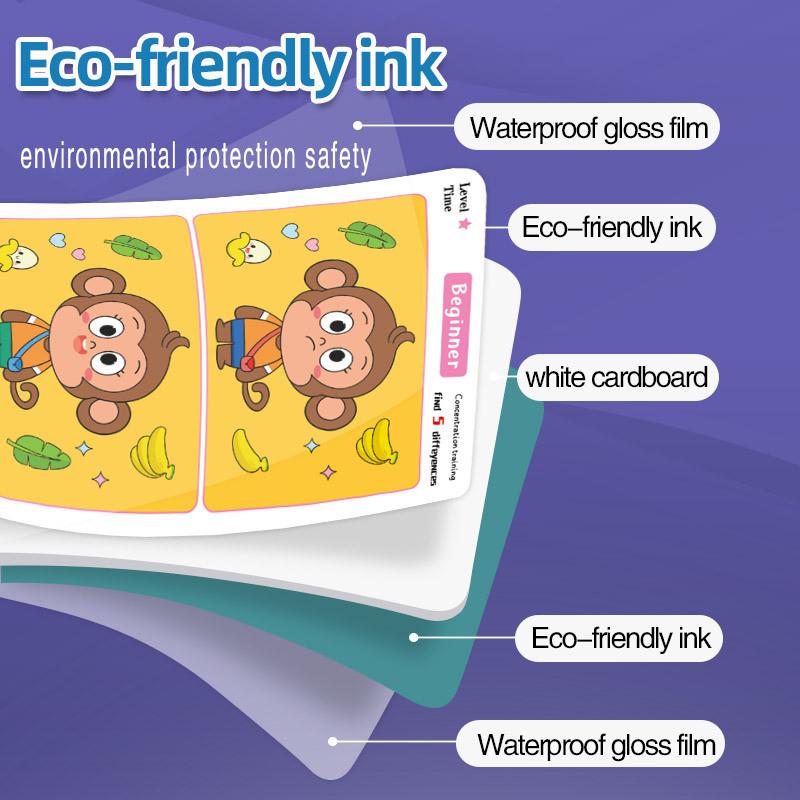 64 страницы Игра-головоломка «Найди отличия», которую можно стирать и перезаписывать, тренировка внимания и внимания, развитие мозга