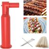 Plastic Kebab Maker Manual Meat Sausage DIY Skewer Tool Creative Kabob Mould  Grilling and BBQ