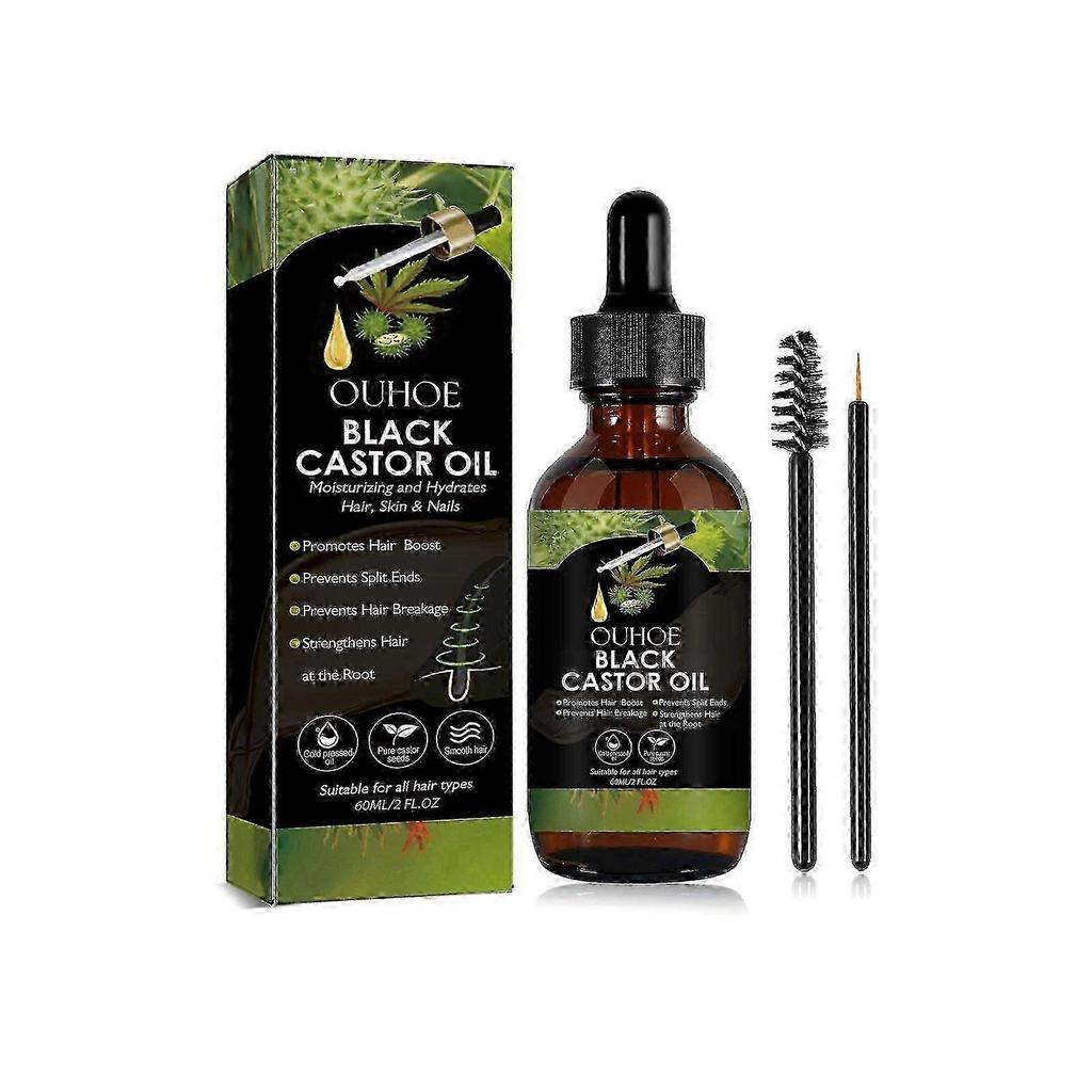 Ouhoe Castor Oil Hair Repair Hair Care Hair Moisturizing Soft And Shiny Hair Care Essential Oil