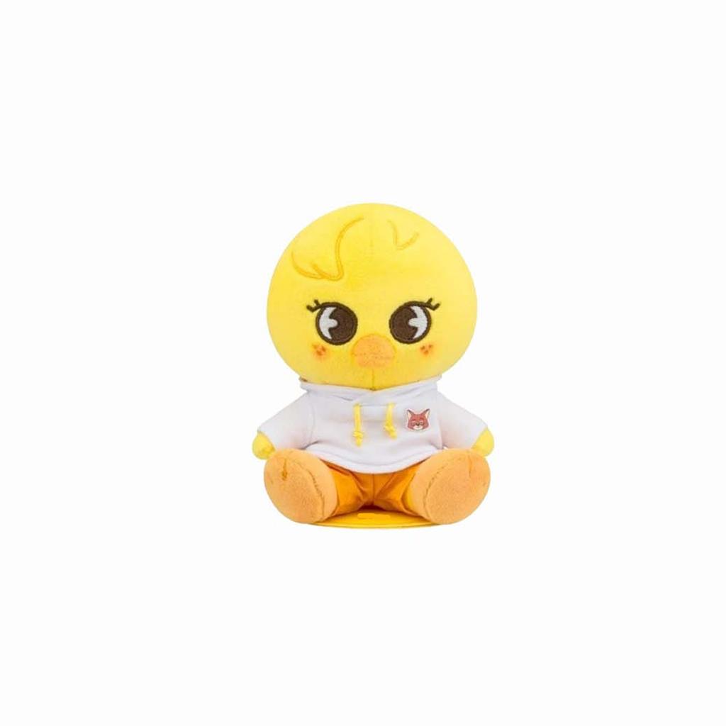 Плюшевая мягкая игрушка-животное, сидящий персонаж из мягкой ткани с детализированной прошивкой и вышитыми чертами лица, для детей и коллекционеров