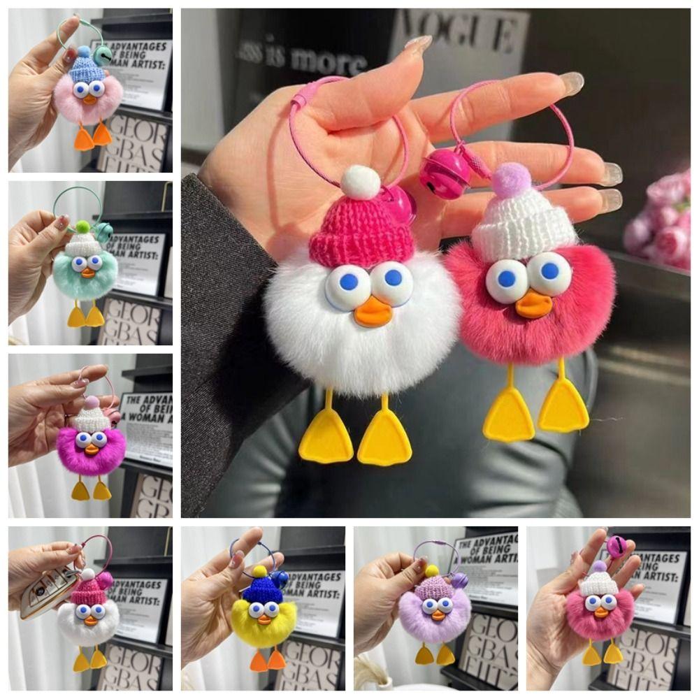 Plush Pendant Duck Plush Toy Keychain Keyring Duck Plush Toy Pendant Bag Pendant