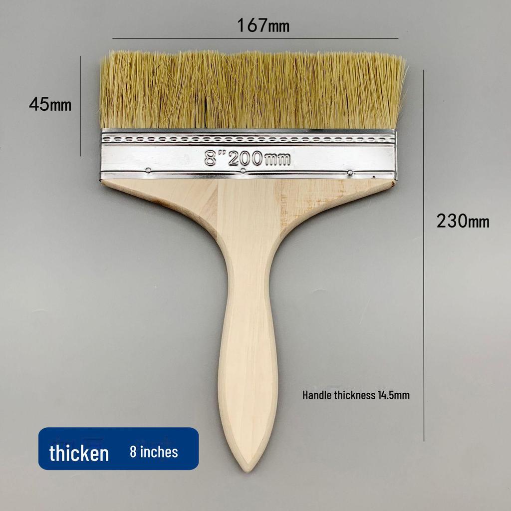 Щетка для барбекю и пыли из натуральной свиной шерсти - мягкая, коричневая, промышленная водонепроницаемая для домашнего использования