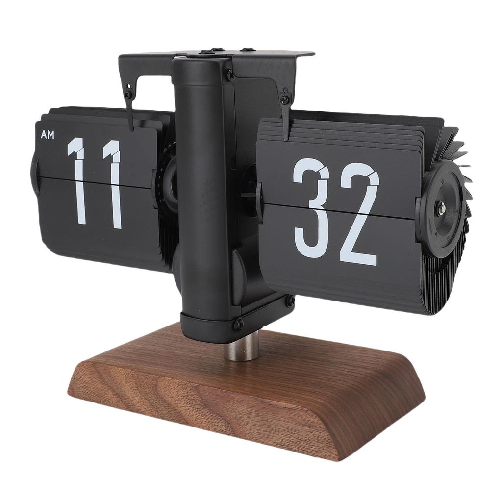 Автоматические перекидные настольные часы 12-часовой формат отображения Ретро стиль Цифровые перекидные настольные часы с большими цифрами Декор для