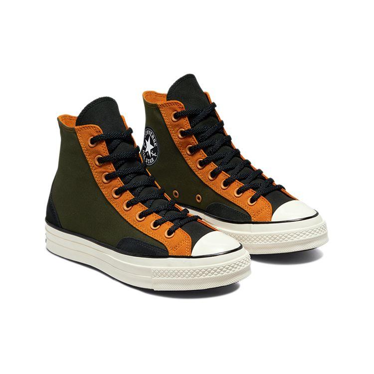 Converse Chuck 70 High Court Reimagined — кроссовки унисекс цвета хаки Fire Pit Green Egret 171685C