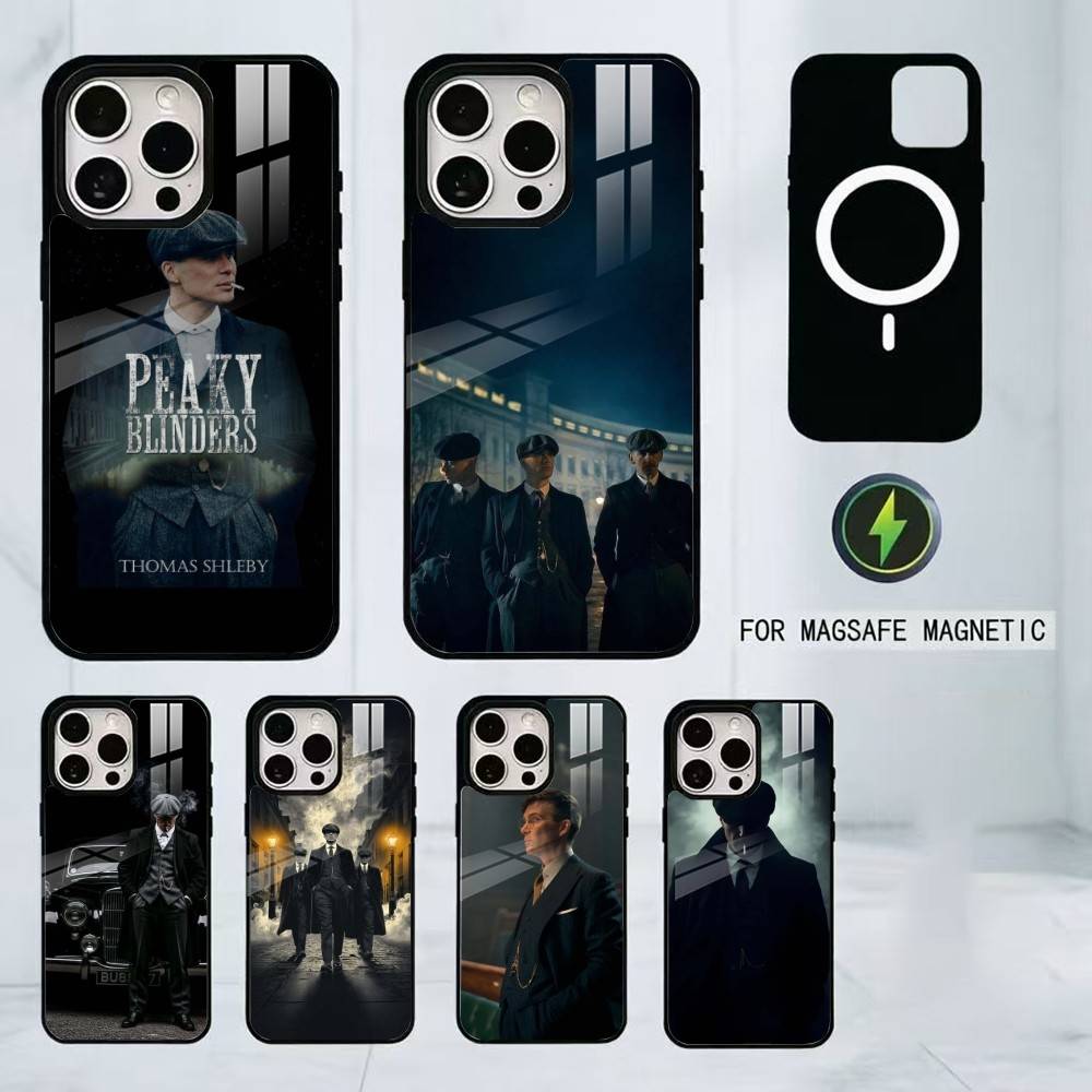 Чехол для телефона Movie P-Peaky B-Blinders для iPhone17,16,15,14,13,12,11 Plus,Pro Магнитный Для Magsafe Беспроводной зарядки