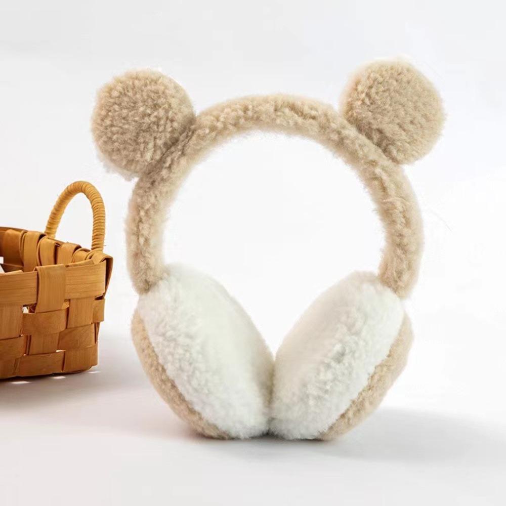 Windproof Winter Plush Earmuffs Warm Women Earflap Korean Bear Ear Earmuffs Girls