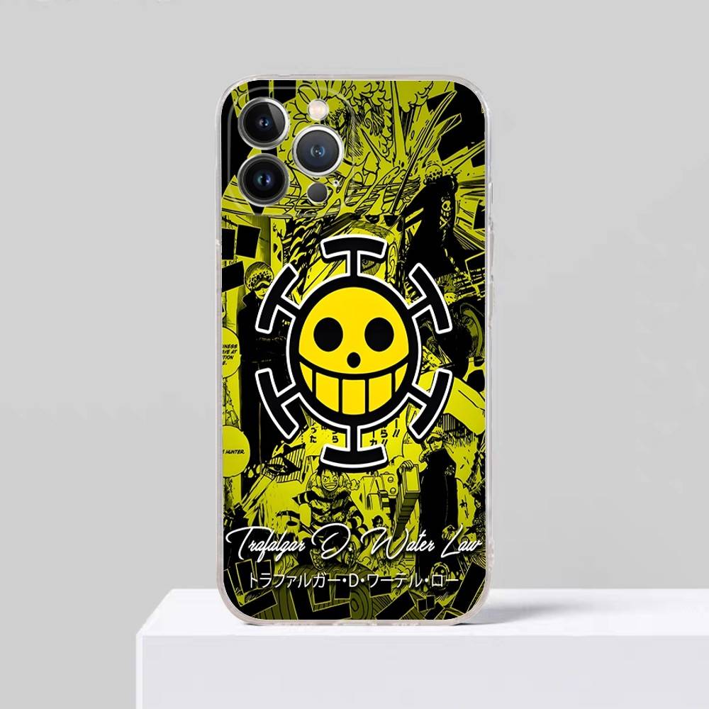O-one-PpieceS Logo Phone Case For IPhone 11 12 13 14 15 16 17 Pro Max Plus Transparent Back Cover