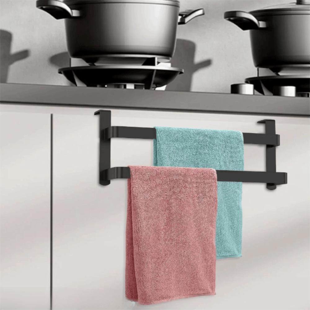 Rust-resistant Kitchen Towel Holder Hanging Towel Rod Household Towel Hanger Home