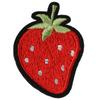 50 шт. 1,7x1,2 дюйма, клубничные вышитые нашивки, красные аппликации на одежду для курток, джинсов
