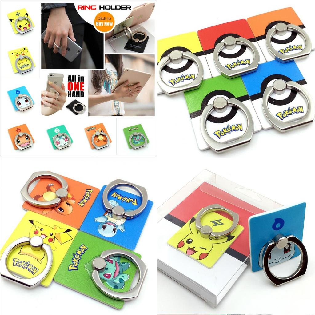Кольцо-держатель для смартфонов Pokemon Poke Ball из сплава с вращающейся подставкой