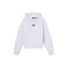 Solid Color Logo Patch Sweatshirt Women Tops Purple A5SX2-EG3