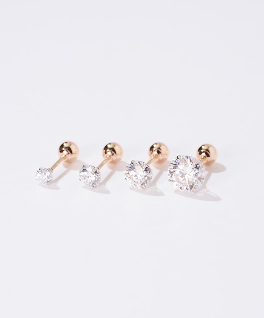 Dorocy 14K Моиссанит Базовый Пирсинг на 4 Шинке (4 Типы)