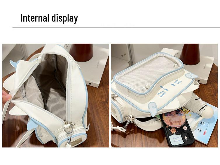 Пряная Девушка Меха Мяу Итабаг: Милый, Универсальный Колледж Рюкзак на Плечо и Кроссбоди