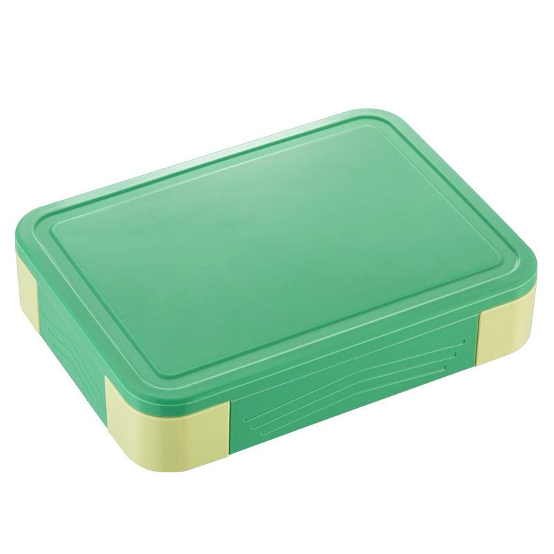 1330 мл Bento Box Контейнеры для обеда для взрослых с 6 отделениями для взрослых/детей/малышей с посудой Коробка для обеда с соусом