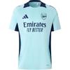 Arsenal Tiro 24 Jersey, Slim Fit Crew Neck Short Sleeve Men Tops Sea-Blue IT2228
