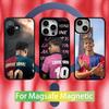 Футбольный 19 L-Lamines Чехол для телефона для iPhone 16,15,14,13,12,11,Pro,Max,Plus,Mini Y-Yamales Новый Магнитный Беспроводной Зарядник Magsafe