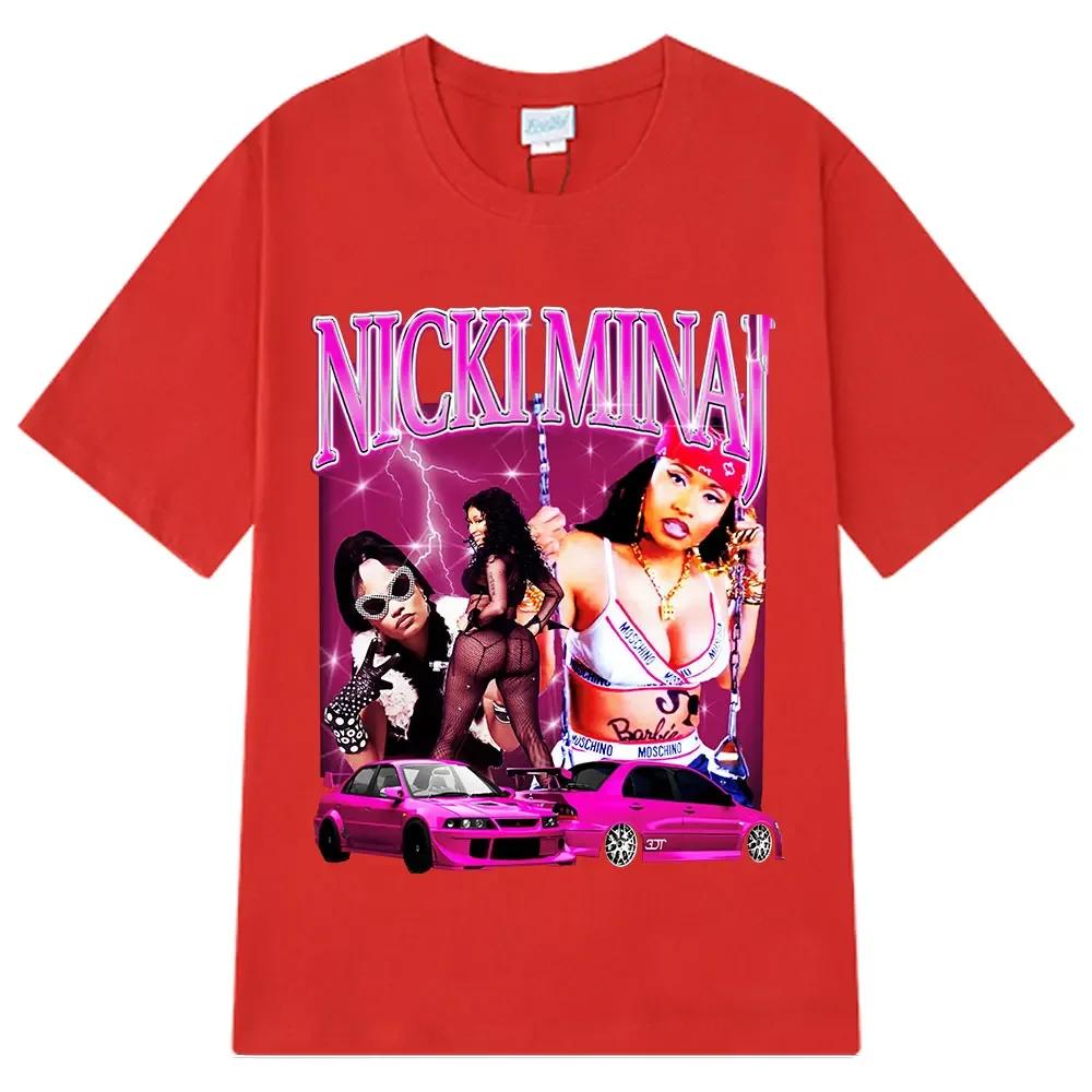 Nicki Minaj Graphic Tshirt 90s Vintage Hip Hop T Shirt Unisex Wounisex Casual Cotton Oversized Short Sleeve Aesthetic Trendy Tshirts
