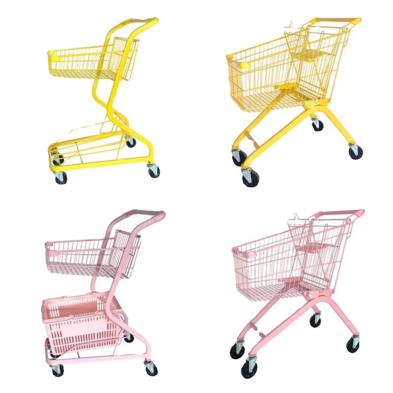 Mu Xintai Double-Layer Kids Shopping Cart