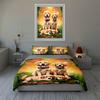 Golden retriever artwork Bedding Duvet cover sets Duvet covers Pillowcases gifts (1 * Duvet Cover 2 * Pillowcases, without duvet insert)