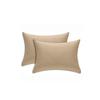 Pillowcases - TAUPE - 100% Cotton - 50x70 Cm - Washable - Plain