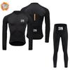 BIEHLER-Thermal Fleece Cycling Clothing Long Sleeves Warm Jersey Set Windproof Sportswear MTB Road Bike Winter