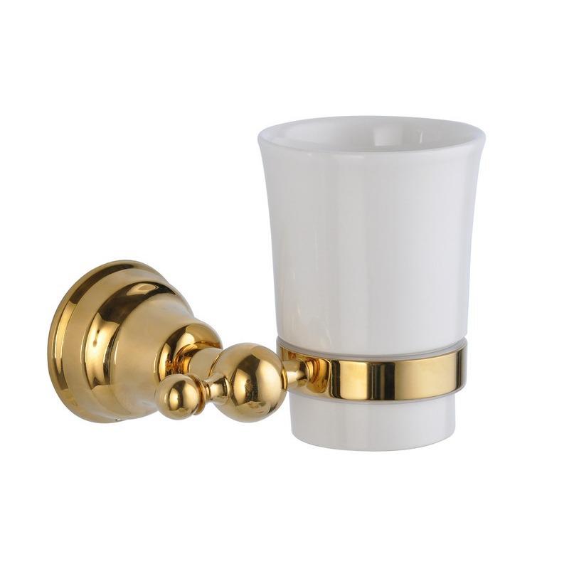 Gold Chrome Plated American Style Towel Rack Set - Retro Bathroom Accessories