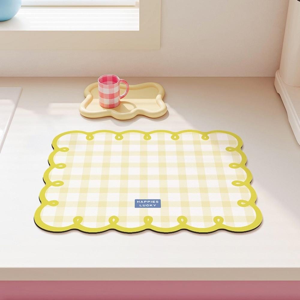 Water-Absorbing Table Mat Dopamine Coaster New Placemats Table Decoration Accessories