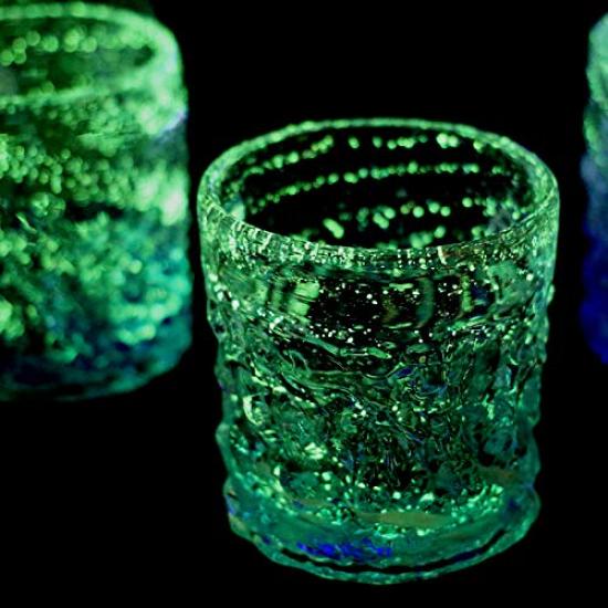 Kubakasa Ryukyu Firefly Coral Glass Tumbler with Fluorite