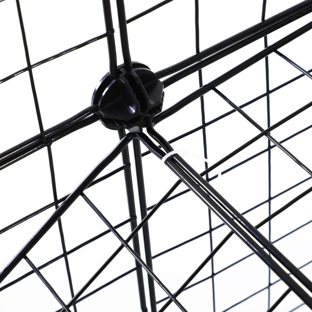 DIY Pet Playpen Metal Wire Fence Indoor Outdoor Rabbit Small Animals Cage 36 Panel Enclosure Black