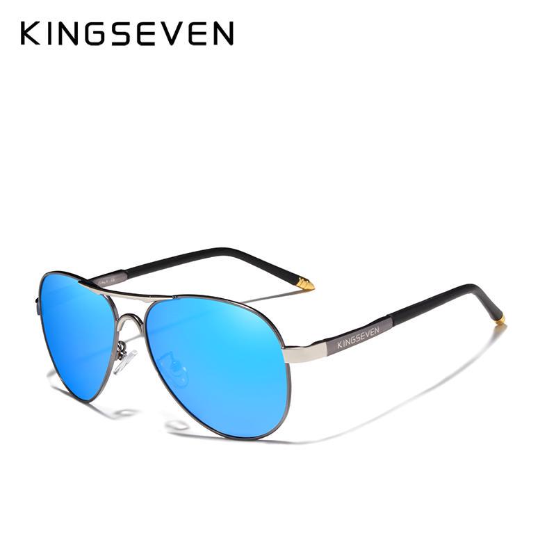 Kingseven Бренд 2019 мужские очки для вождения поляризованные солнцезащитные очки мужские и женские алюминиевые модные очки