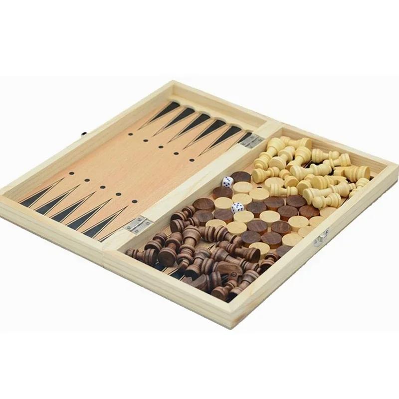 3 в 1 Настольные игры для вечеринок Настольные игры Кости Шахматы Нарды Настольные игры Развлечения Дорожные игры Шашки Шахматы