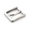 Kokoungkuan Belt Replacement Buckle Titanium 40mm Buckle Only Silver Leather Craft Hardware Men's (Round Corners)