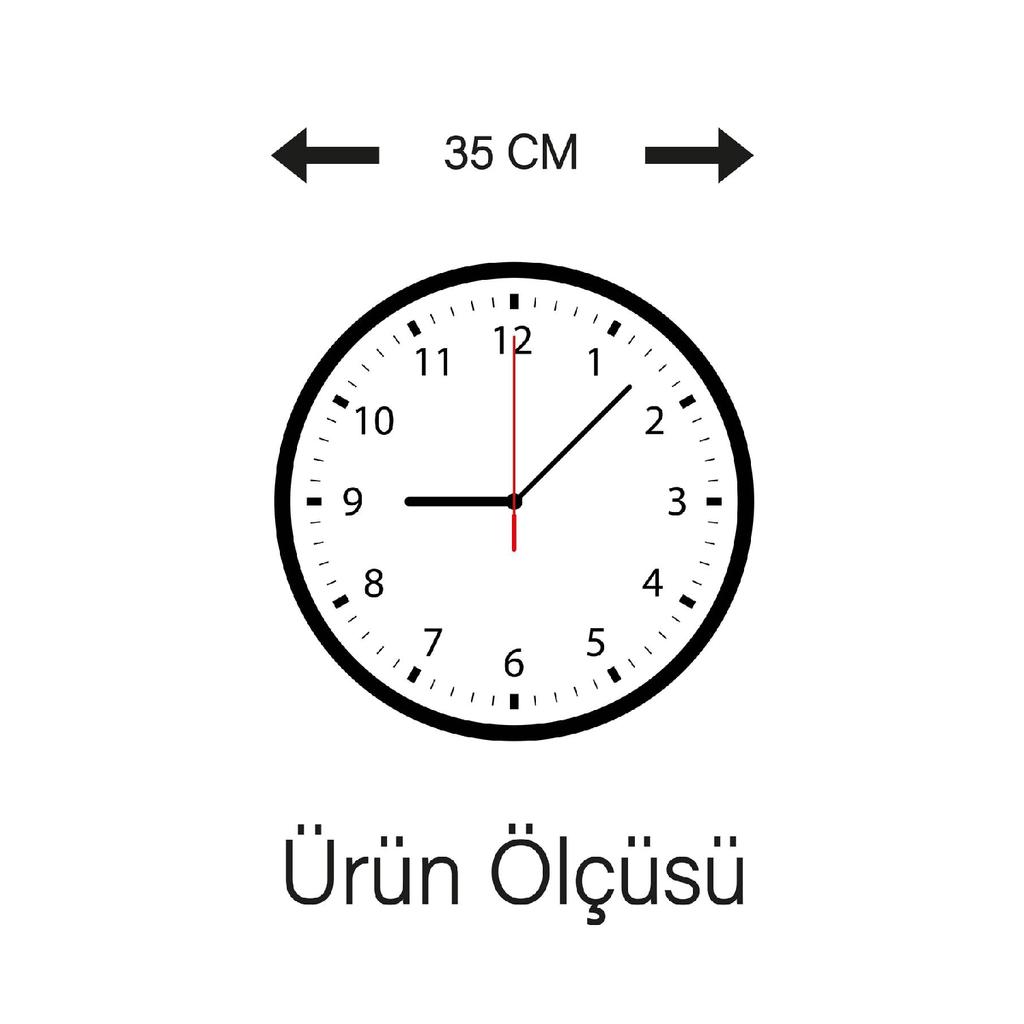 Retro Design Wall Clock 35x35cm