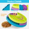 3 Layer Pet Slow Food Bowl PP Dog Puzzle Slow Feeder Interactive Dog Puzzle Game Detachable Round Labyrinth Dog Slow Feeder Bowl
