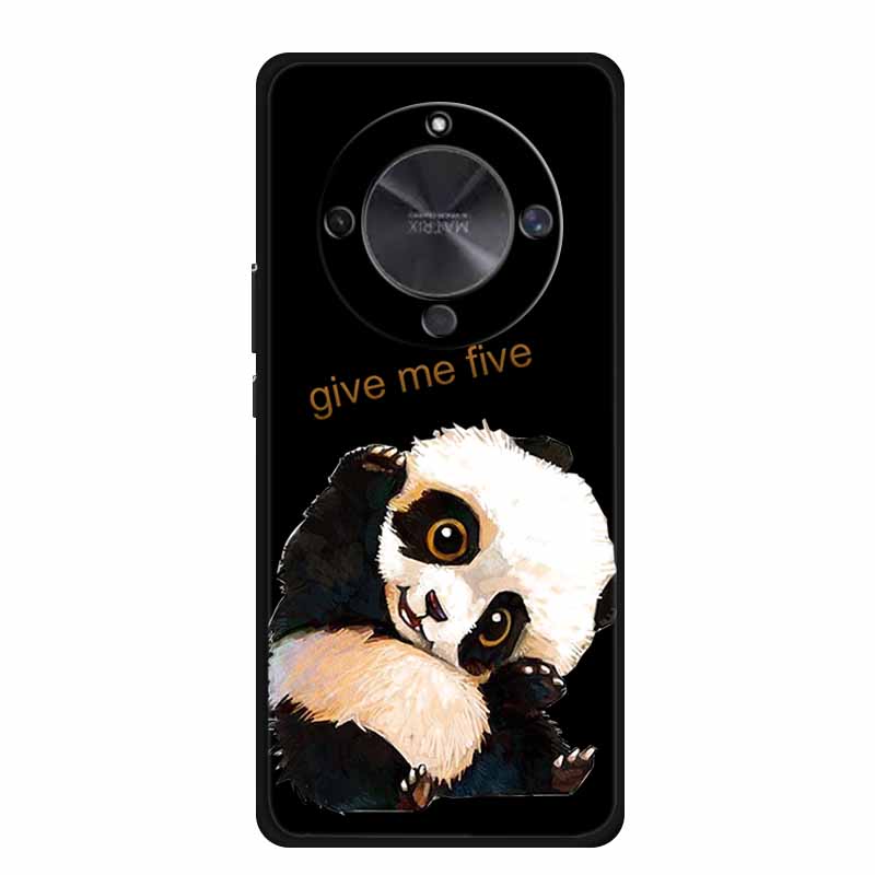 Coque For Honor X70 5G Case Cartoon Cat Funda Black Silicone Soft Back Cover For Honor X70 2025 Phone Case Cover X 70 HonorX70