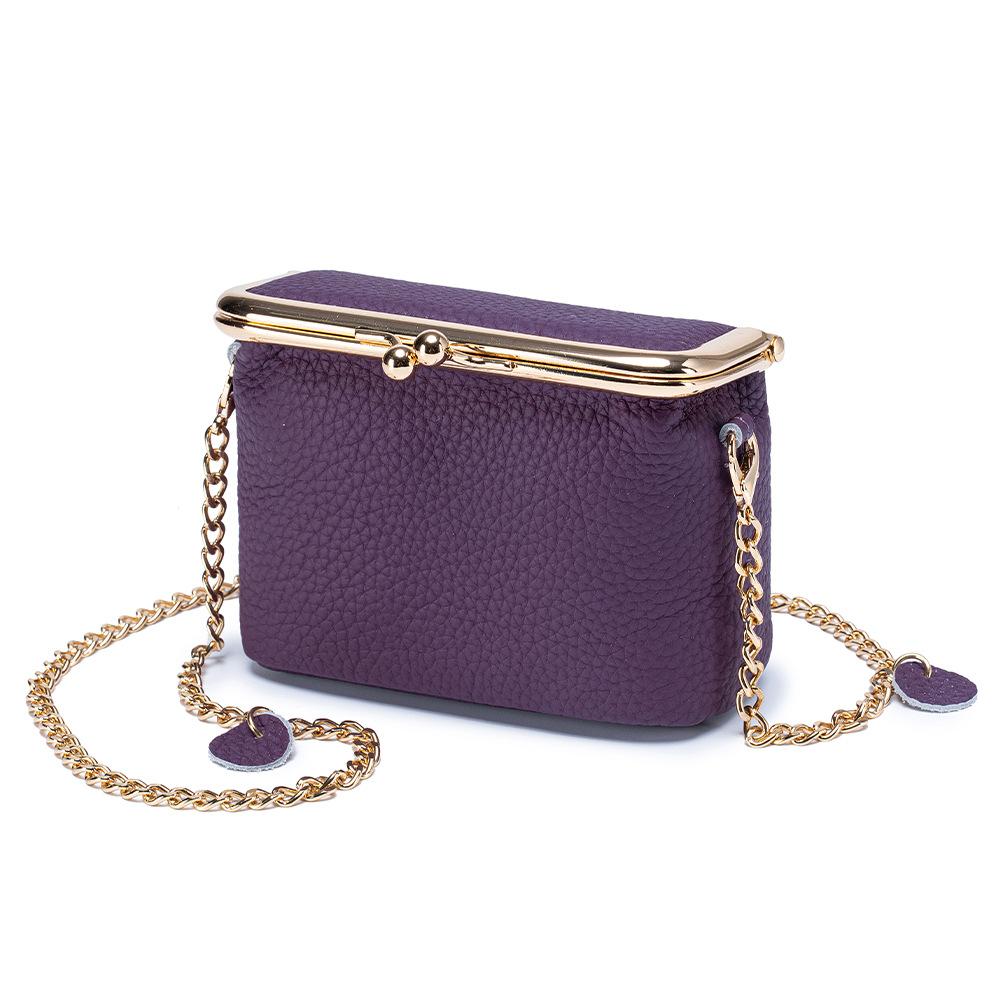 Fashion Women's Chain Bag Portable Shoulder Crossbody Bags Genuine Leather Multi-functional Storage Bag with Large Capacity