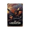 Vintage Military War Movie Poster Metal Tin Sign Set Retro Windtalkers Hacksaw Ridge Stalingrad Wall Art Decor for Man Cave Bar