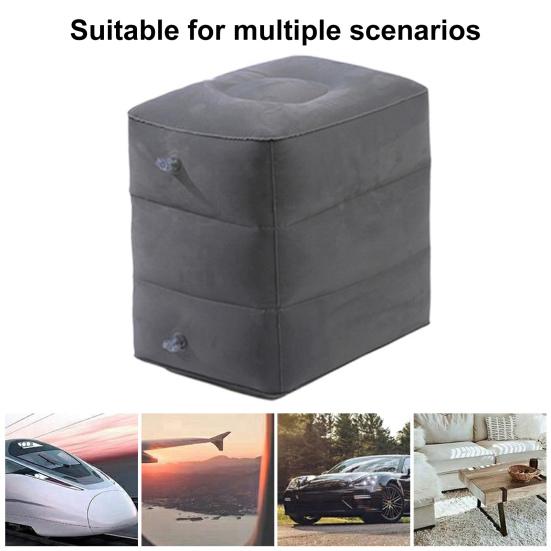 Yousheng Надувная подставка для ног в самолете Регулируемая по высоте износостойкая супермягкая широко используемая складная портативная удлинитель кресла в самолете