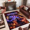 Witchcraft Theme Crystal Velvet Rug Personalized Custom Name Text Soft Floor Mat Home Decor