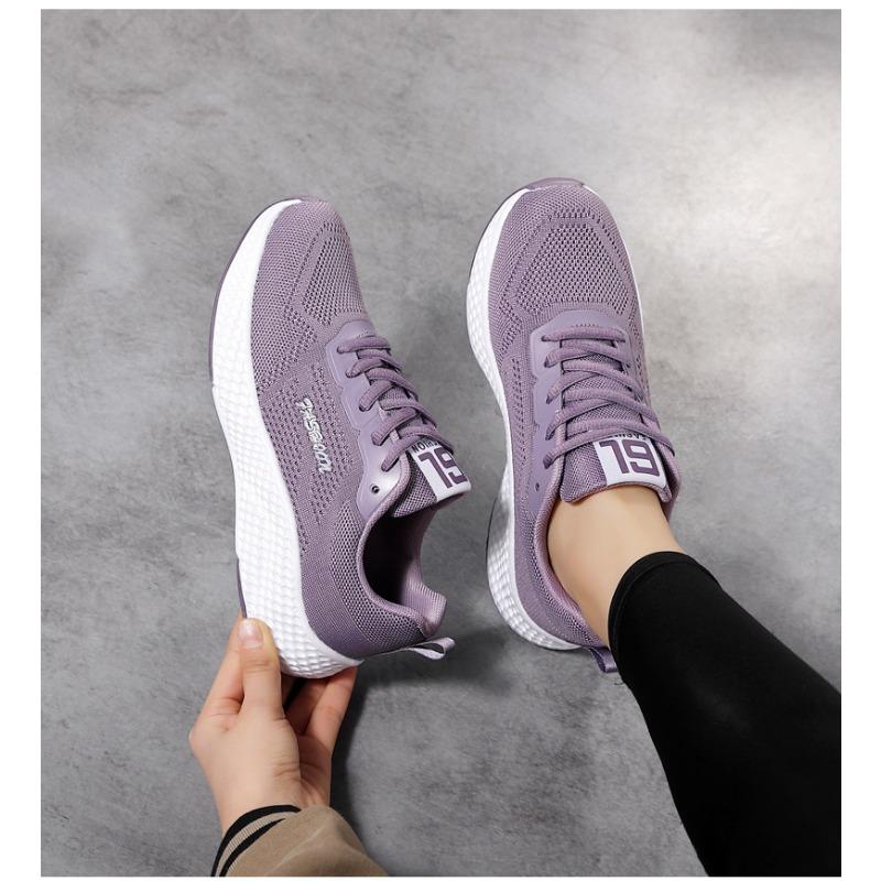 Women's Soft-soled Casual Shoes Running Shoes Fly-knit Breathable Sneakers