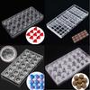 3D Chocolate Bar Molds Polycarbonate Tray for Plastic Moldes Para Solid Chocolate Moulds Form Bakery Baking Mold Pastry Tools